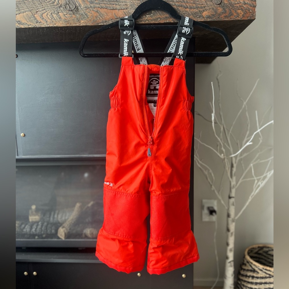Kamik kids snowbib red